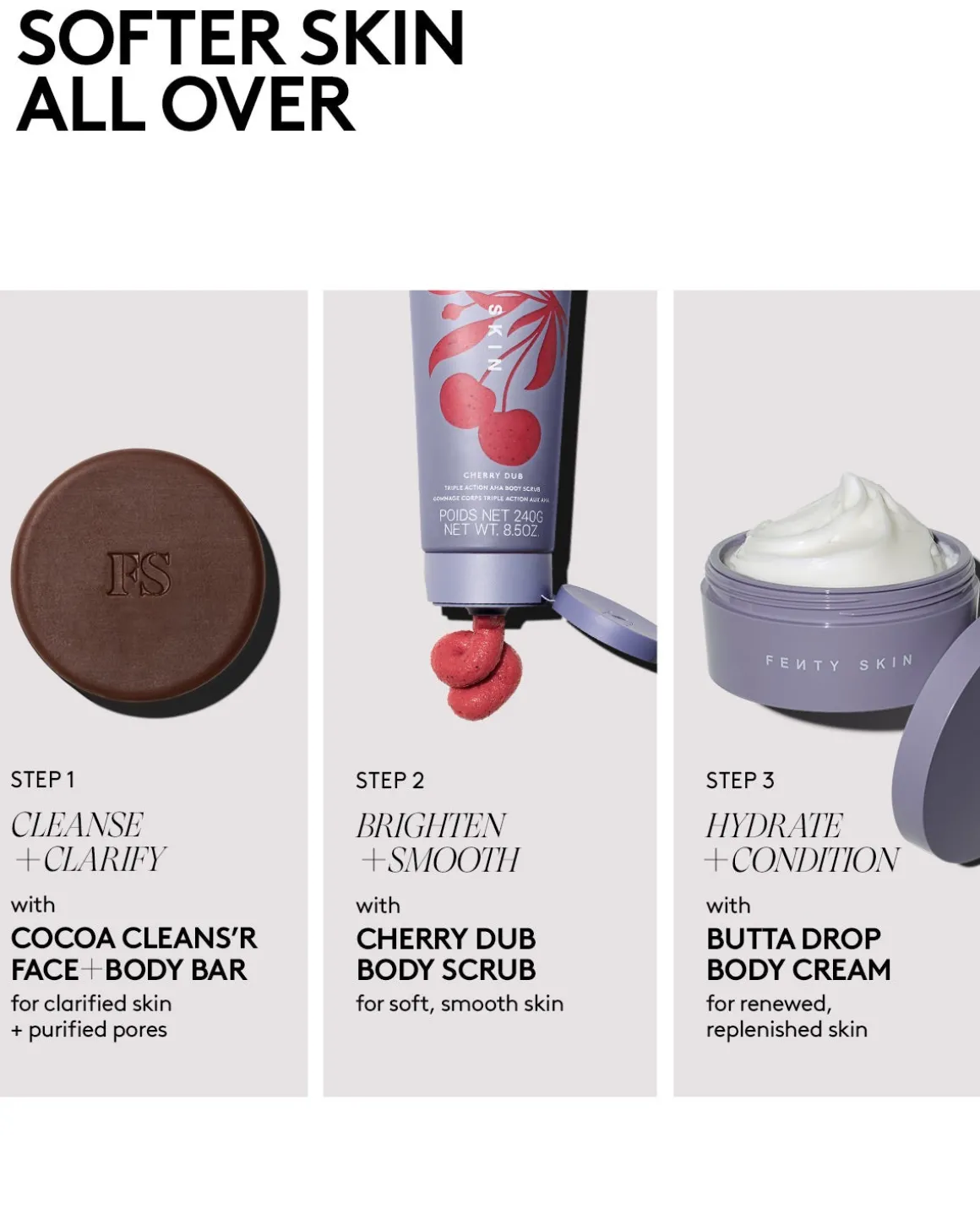 Cherry Dub Triple Action AHA Body Scrub