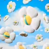 Fairy Bomb Smurfette Daisy Flower Shimmer Puff