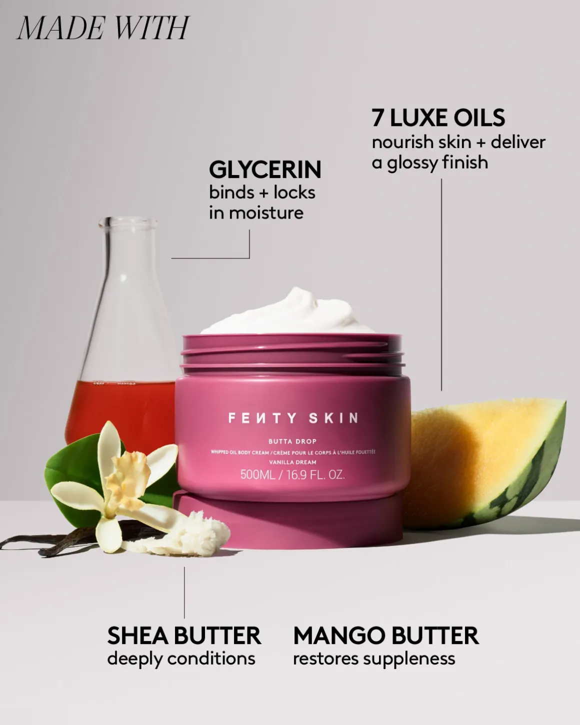 Jumbo Butta Drop Whipped Oil Body Cream with Tropical Oils + Shea Butter