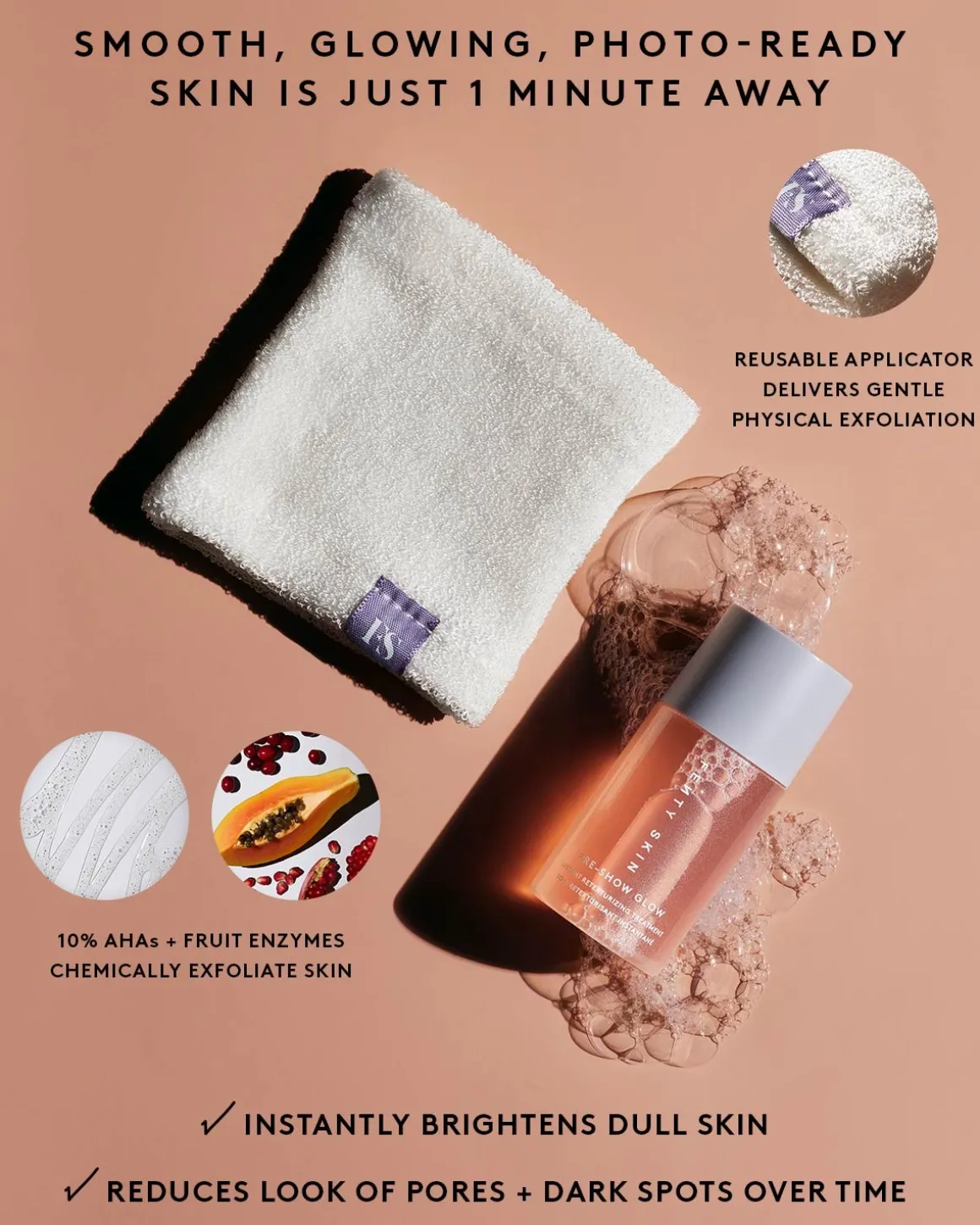 Pre-Show Glow Instant Retexturizing 10% AHA Treatment Refill